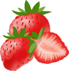 Fresh Organic Strawberries Fruit